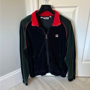 RARE FILA VELOUR JACKET (Large)